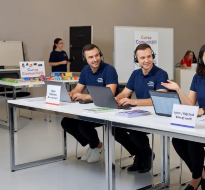 Echipa Carpat Quest oferind asistență pentru rezervări și evenimente corporate