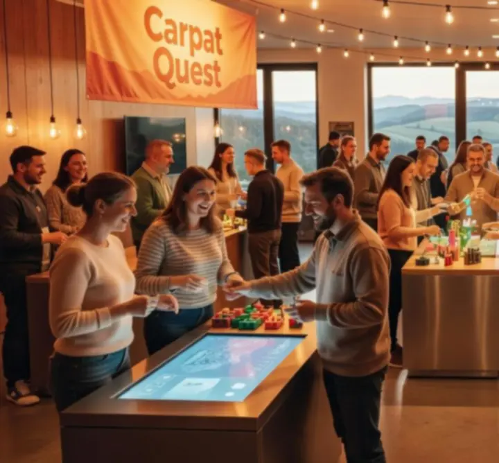 Participanți la un eveniment în spațiul Carpat Quest